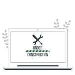 Laptop under construction