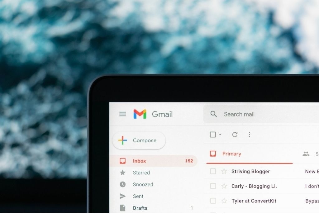 laptop gmail inbox