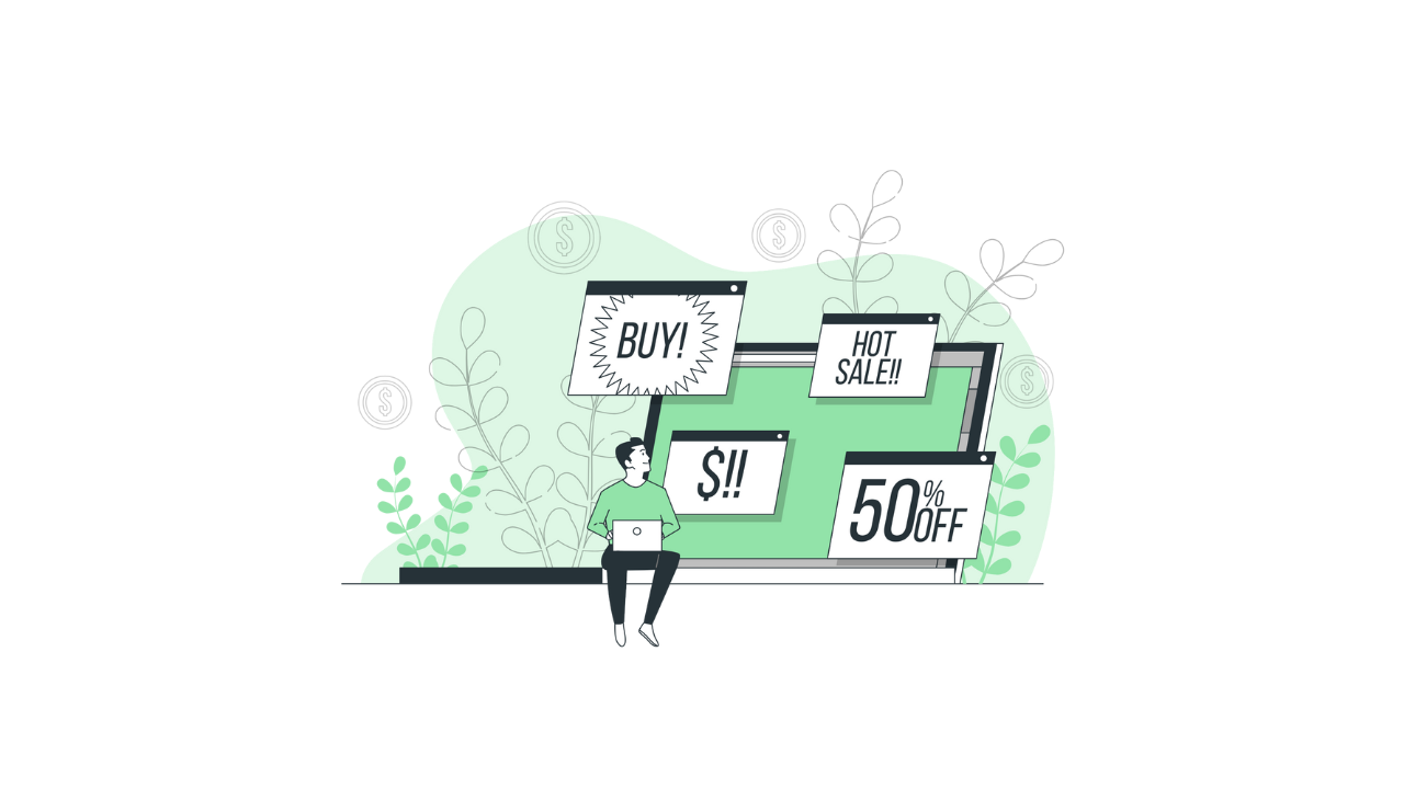 a person shopping online