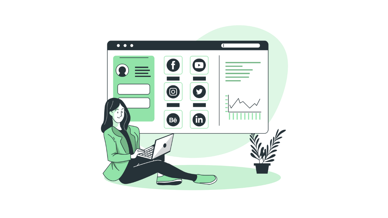 person browsing social media platforms