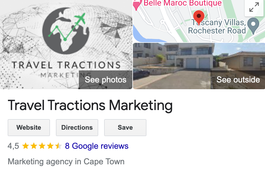 Travel Tractions Google My Business