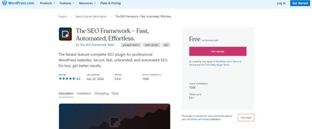 The SEO Framework Plugin