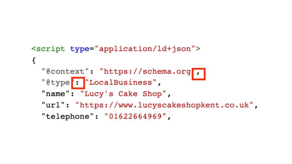 JSON-LD short code snippet