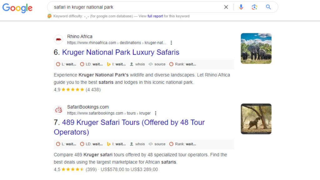 Kruger tours review schema