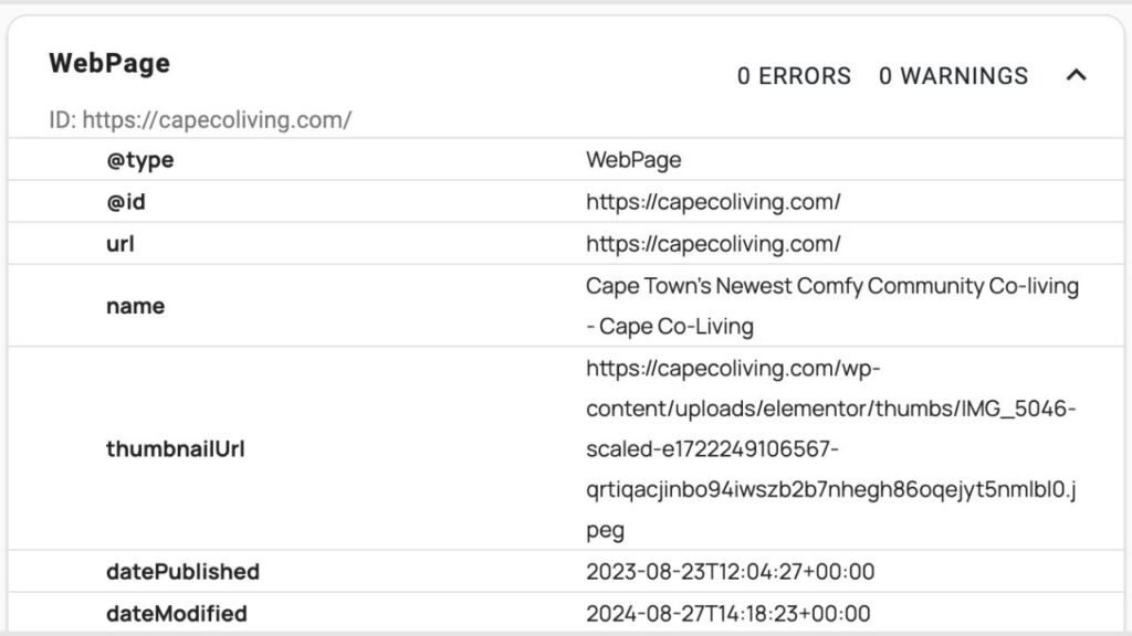 monitoring markup with schema.org