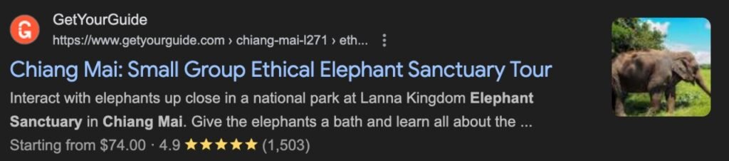 example of rich snippets